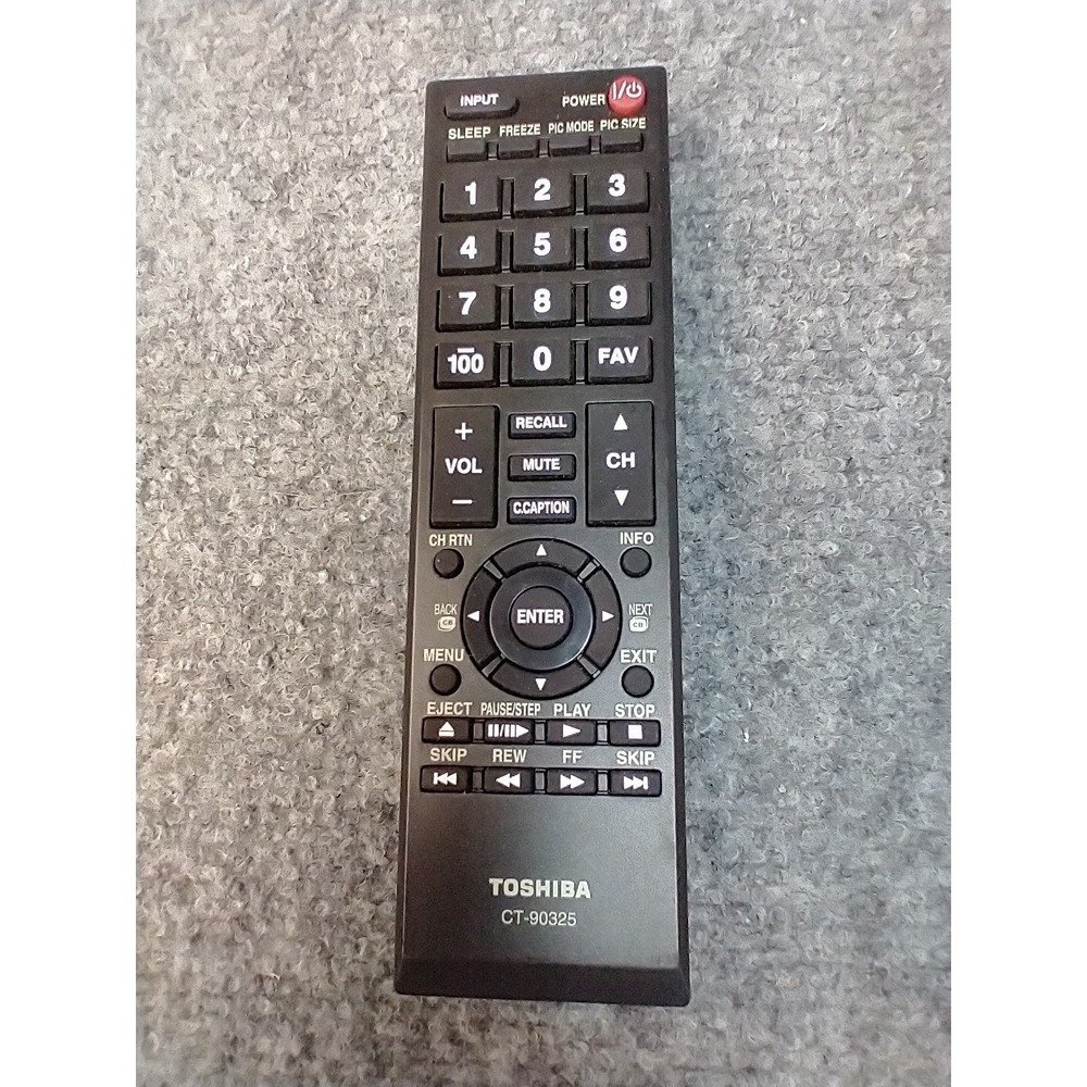 Toshiba CT-90325 TV Remote Control Genuine OEM Replacement Black WORKS